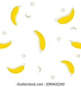 banana seamless pattern. Vector illustration