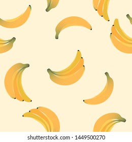 Banana seamless pattern.Vector illustration  EPS10