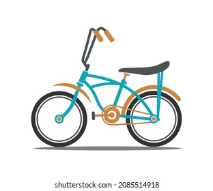 Banana Seat Bike Images, Banana Seat Bike Illustration symbol, Vector illustration on white background.