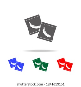 banana seeds in the package icon. Elements of garden in multi colored icons. Premium quality graphic design icon. Simple icon for websites, web design, mobile app, info graphics