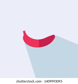 Banana sign icon - Flat vector