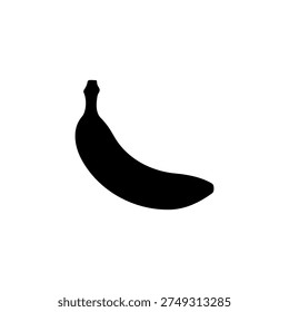 Banana silhouette vector flat illustration design.