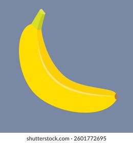 Banana. Simple flat design. Eps10 vector illustration.