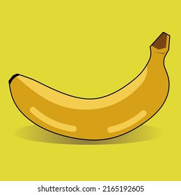 Banana simple vector for Emoji or comercial