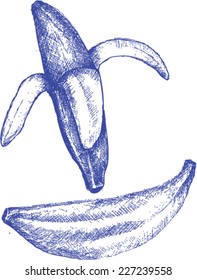 banana, sketch