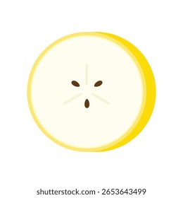 Banana slices isolated on a white background. Banana icon vector.