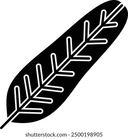Banana solid glyph vector illustration