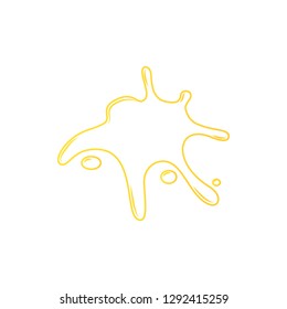 banana splash icon. Element of splash for mobile concept and web apps icon. Thin line icon for website design and development, app development