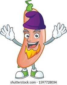 banana squash mascot cartoon style as an Elf