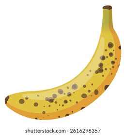 Banana sugar spot illustration, simple vector illustration
