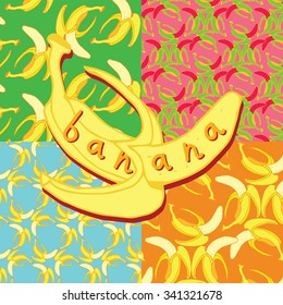 Banana Summer Pattern Set