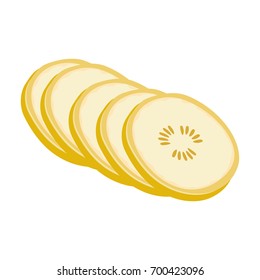 Banana, sweet fruit. A fruit single icon in cartoon style vector symbol stock illustration web.