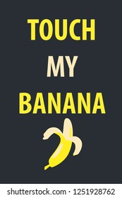 banana text design backgrounds vector illustration