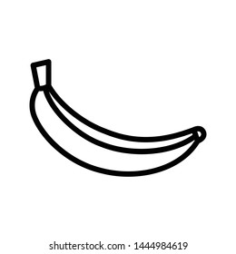 banana thin line vector icon