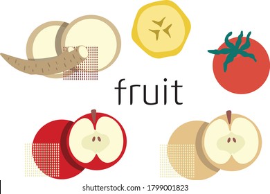 Banana tomato pear apple 
yam