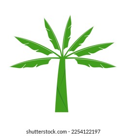Banana tree illustration vector design