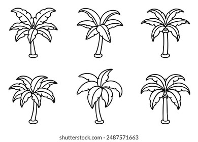 Banana Tree line art visualization skill