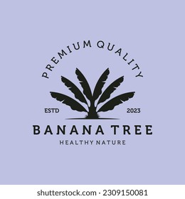 banana tree logo template symbol illustration design,banana tree vintage design