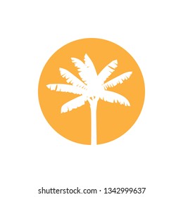 banana tree, vector logo icon