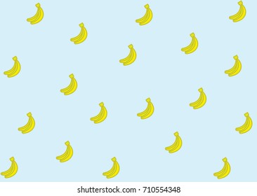 banana vector background pattern