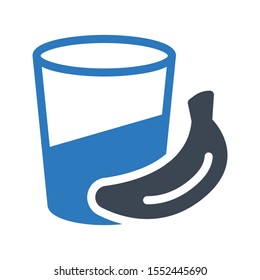 banana vector colour glyph icon