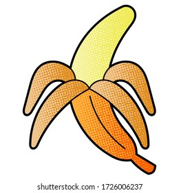 banana vector design. digital hand drawn. comic style