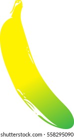 Banana vector design isolated on a white background.