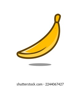 banana vector design with white background