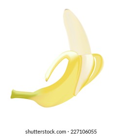 Banana - vector drawing isolated