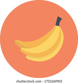 icono de color plano vectorial de banana 