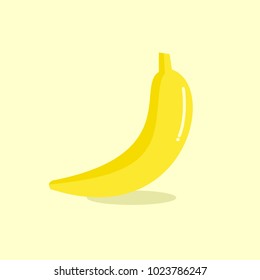 Banana vector flat, fresh fruit, healthy food