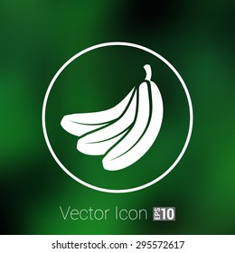 Banana vector Fruit infographic logo simple icon.