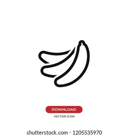 Banana vector icon