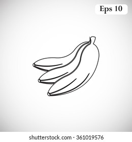 banana vector icon