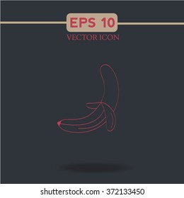 banana vector icon