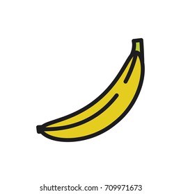 Banana. Vector icon