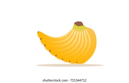 Banana vector, icon.