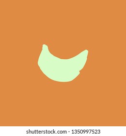 banana vector icon. flat design