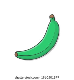 Banana Vector Icon Illustration. Banana Flat Icon