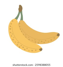 banana vector icon on the white background