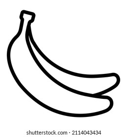 icono del vector del plátano que puede modificar o editar fácilmente 