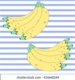 banana . vector illustartion. 