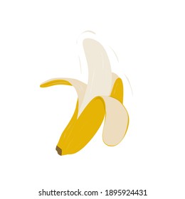 banana vector illustration with background