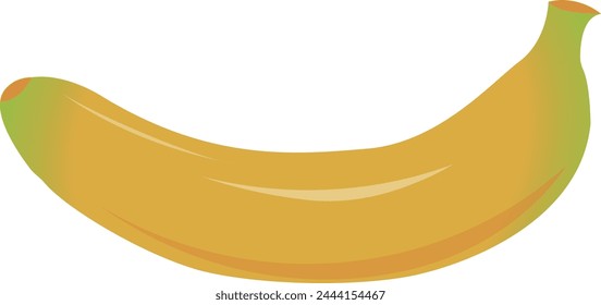 Ilustración vectorial de plátano, desayuno para volver a la escuela