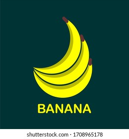 Banana vector illustration design icon logo template