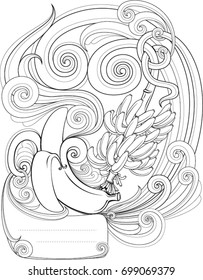  Banana vector illustration design for wall decoration, bag, pillow cover, t-shirt, book and poster.