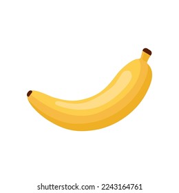 Banana vector illustration. Drawing of banana. Summer holiday, decoration, nature, paradise, food concept for greeting card