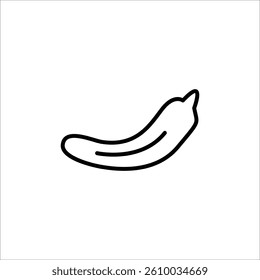 banana vector illustration flat line