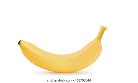 Banana. Vector illustration isolated on white background