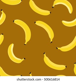 banana vector illustration. seamless pattern